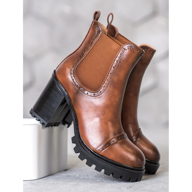 Seastar Klizne čizme na platformi smeđa 1