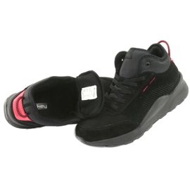 MCKEY HIGH muški sportske cipele Black Suede 1068 crno 5