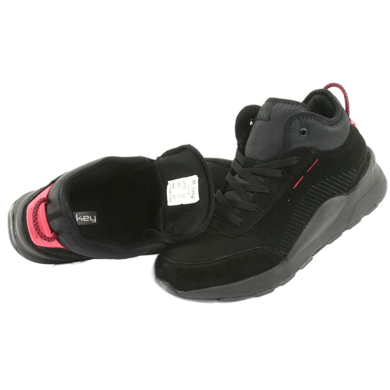 MCKEY HIGH muški sportske cipele Black Suede 1068 crno 5