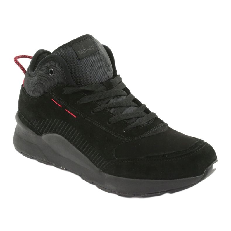 MCKEY HIGH muški sportske cipele Black Suede 1068 crno 1