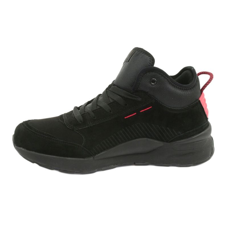 MCKEY HIGH muški sportske cipele Black Suede 1068 crno 2