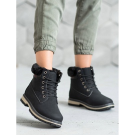 SHELOVET Planinarske čizme s krznom crna 1