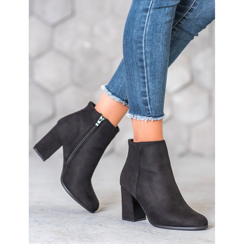 Marquiz Crne čizme od antilopa crna 2