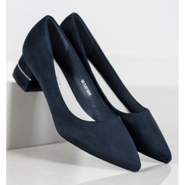 Goodin Pumpe s ukrasnim remenom plava 2