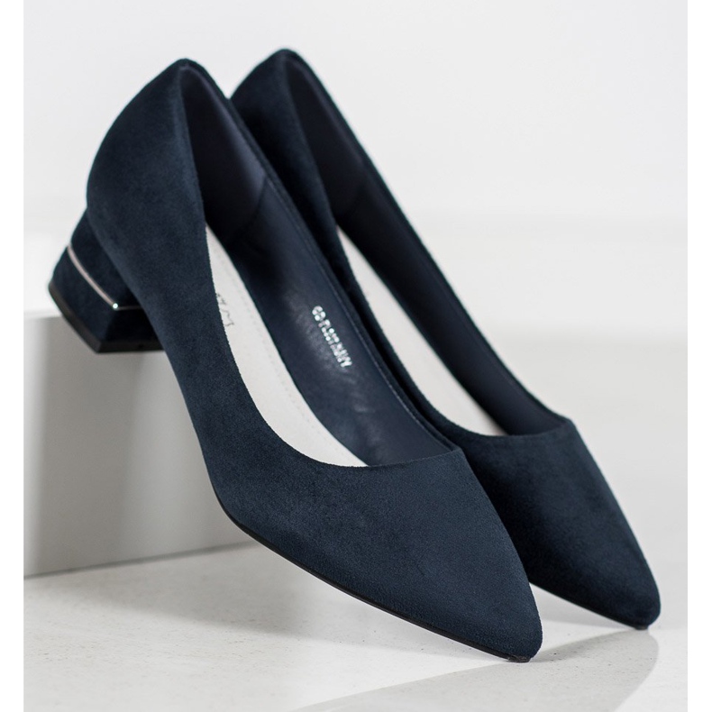 Goodin Pumpe s ukrasnim remenom plava 2