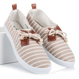 Mckeylor Rebraste tenisice smeđa 1