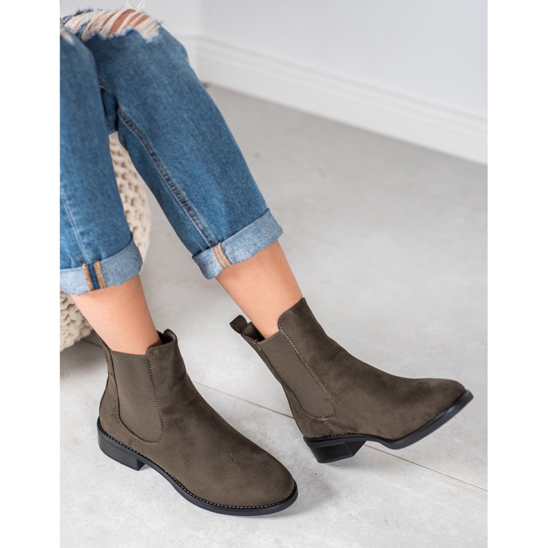 SDS Čizme od antilopa Chelsea zelena 1