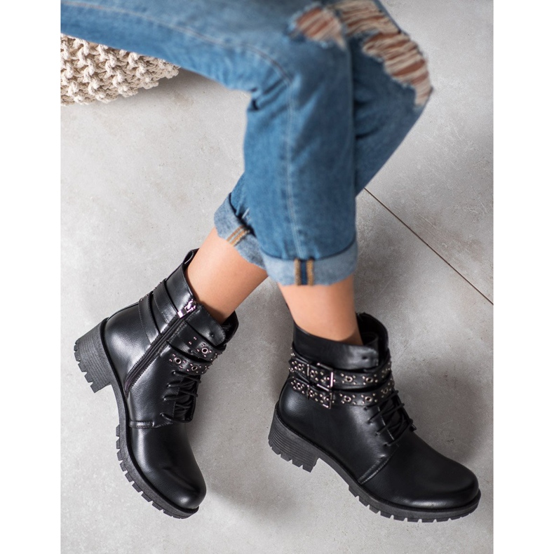 SHELOVET Čipkani radnici crno 2