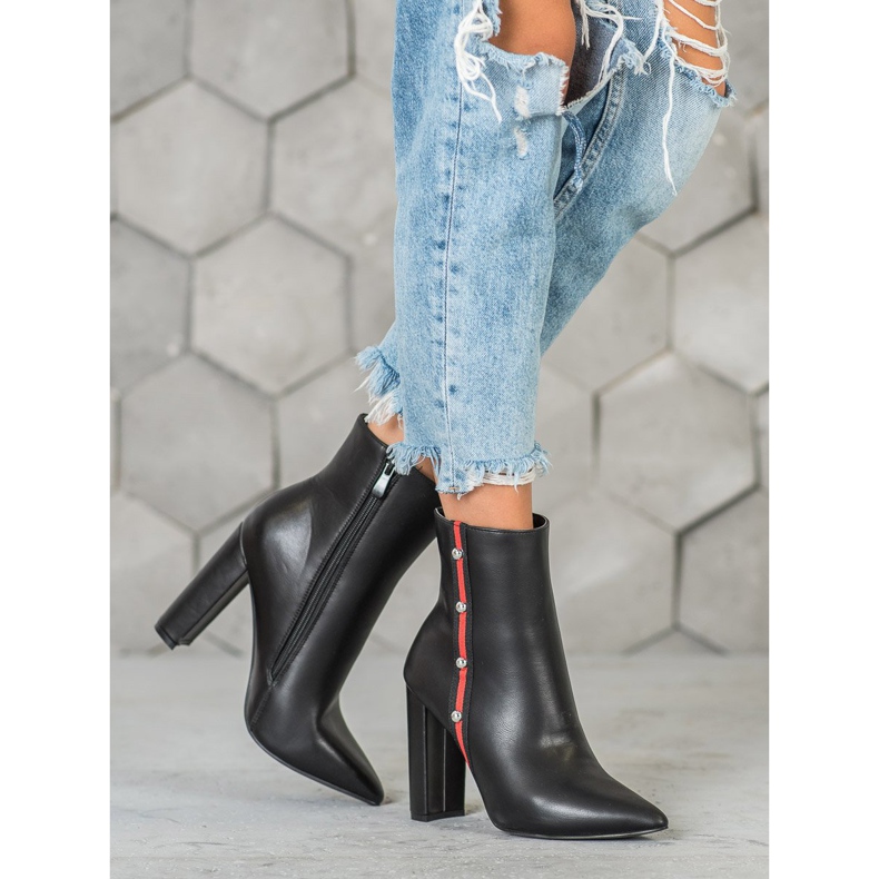 Seastar Visoke čizme s ukrasnim pojasom crna 1