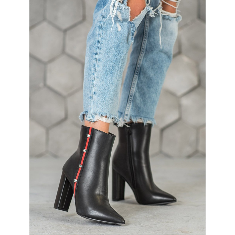 Seastar Visoke čizme s ukrasnim pojasom crno 2