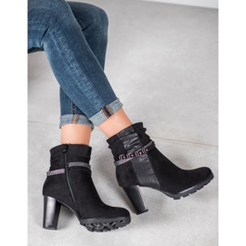 Super Mode Čizme na post crna 1