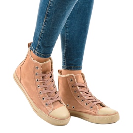 Ružičaste izolirane tenisice T-040 crna 1