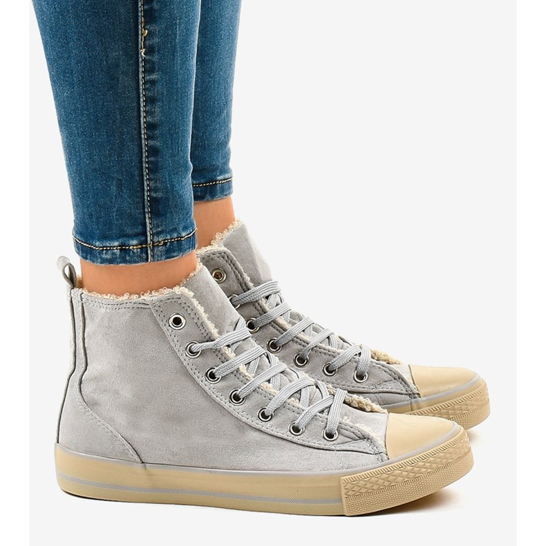 Sive izolirane tenisice T-040 siva 2