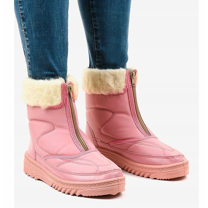 Ružičaste čizme za snijeg gležnjače 69 ružičasta 1