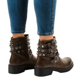 Smeđe izolirane čizme 77-8 zelena 2