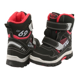 Čizme American Club s membranom RL34 crne boje crno crvena 4