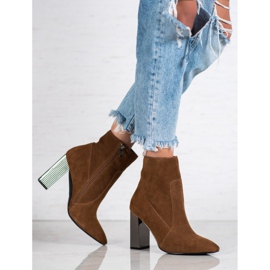 Goodin Seksi kožne čizme smeđa 2