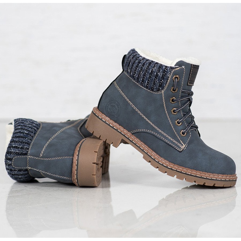 Goodin Traperi s ovčjom kožom plava 1