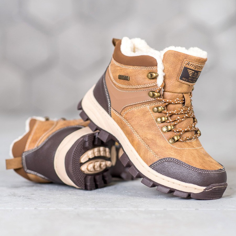 Arrigo Bello Zimske čizme na vezanje smeđa 2