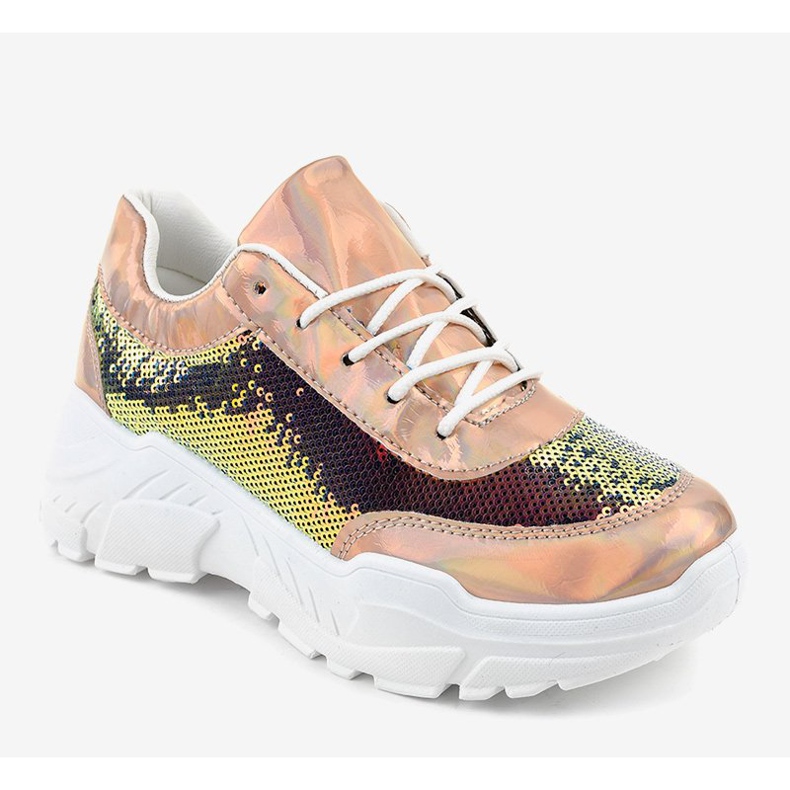 Sportske cipele sa šampanjcem sa šljokicama W-3118 žuta boja 1