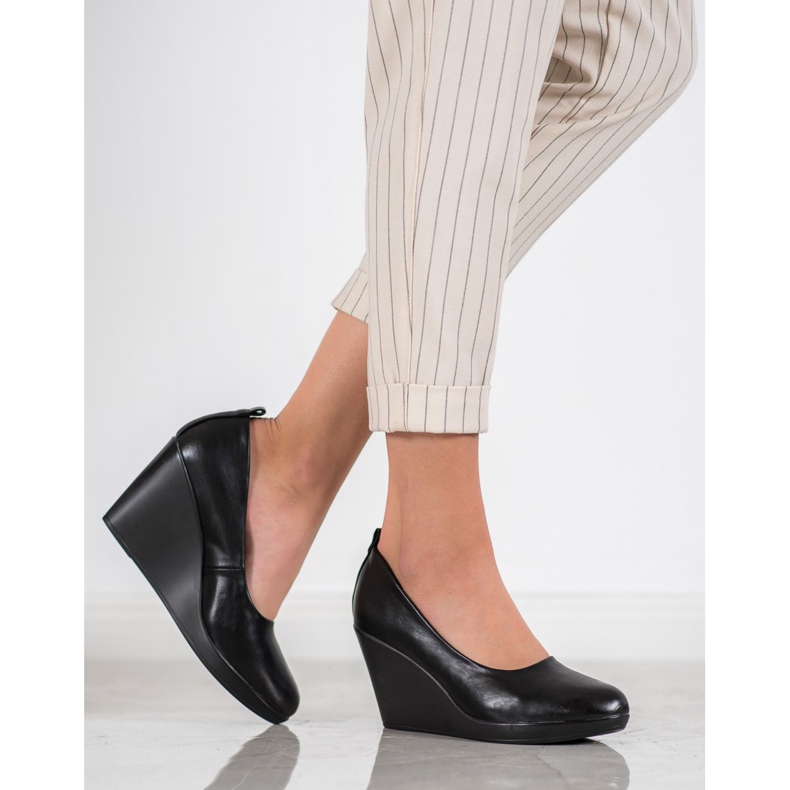 J. Star Udobne crne pumpe crna 1