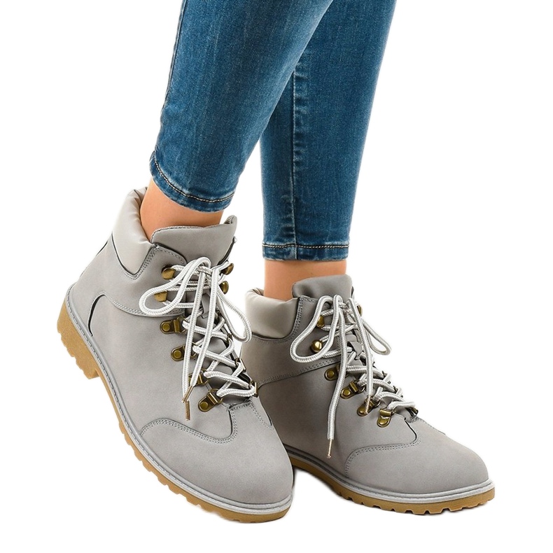 Sive planinarske čizme bez izolacije XDS1702 siva 1