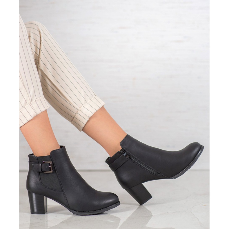 J. Star Elegantne ženske čizme crno 1