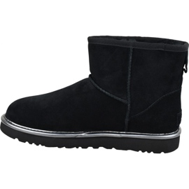 Ugg Classic Mini Ugg gumeni logotip W 1110087-BMT Cipele crno 1