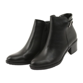 M.Daszyński Crne čizme s patentnim zatvaračem Daszyński SA153 crna 3