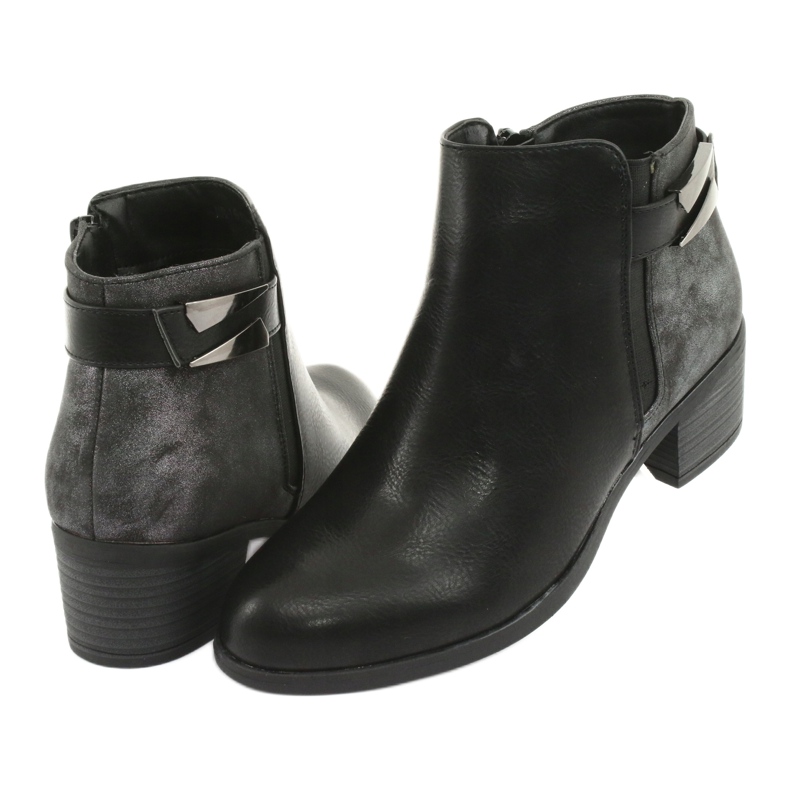 M.Daszyński Jodhpur čizme Daszyński 1919 crna kopča siva 4