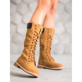 Seastar Tople čizme na vezanje smeđa 2