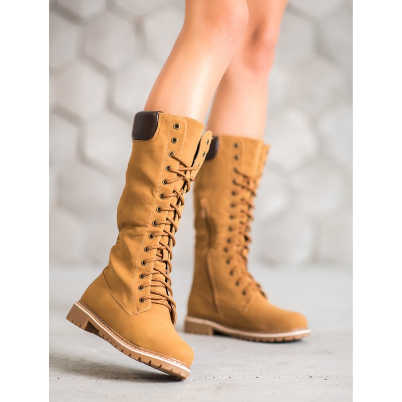 Seastar Tople čizme na vezanje smeđa 2