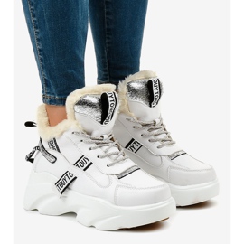 Ženske bijele izolirane tenisice D80-31 bijela 1