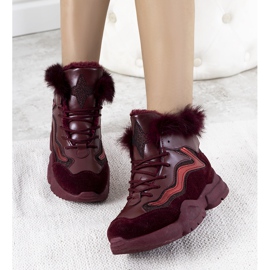 Tople tamnocrvene tenisice LS-2062 crvena 1