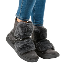 Izolirane čizme od antilopa GF-QB08 siva 1