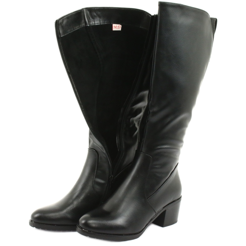 M.Daszyński Čizme izolirane visoke potpetice Daszyński 153 crne crna 5