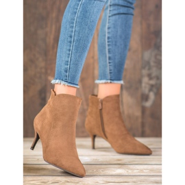 Kylie Čizme od antilopa na visoku petu smeđa 1