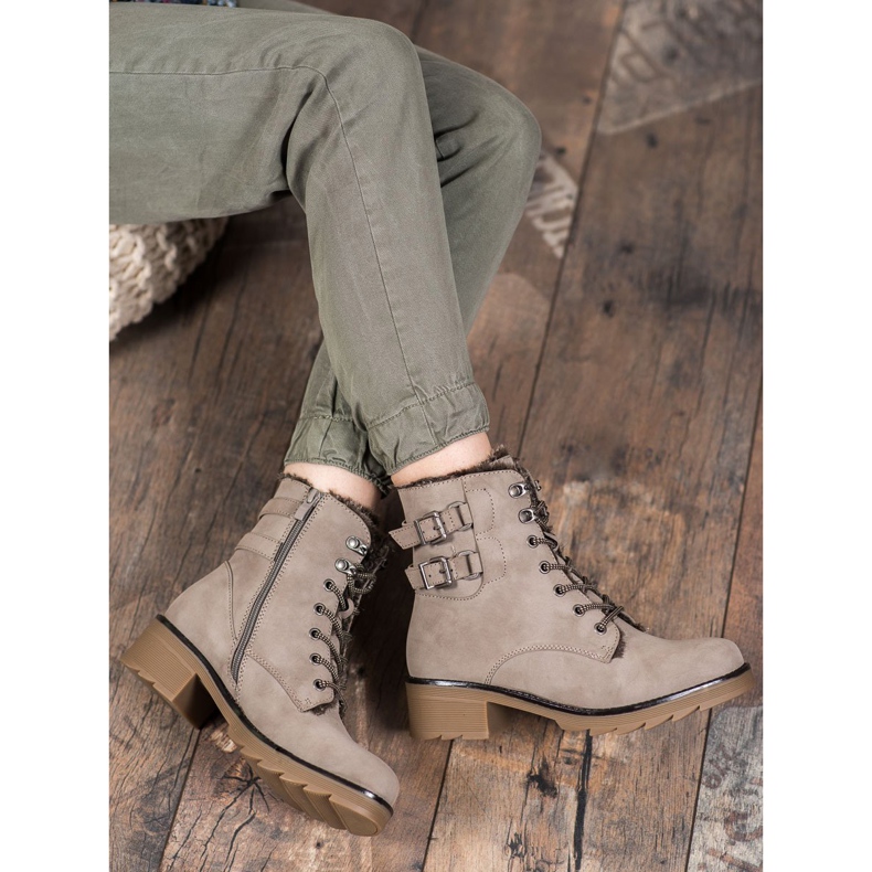 Sergio Leone Tople čizme na vezanje smeđa 2