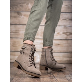 Sergio Leone Tople čizme na vezanje smeđa 1