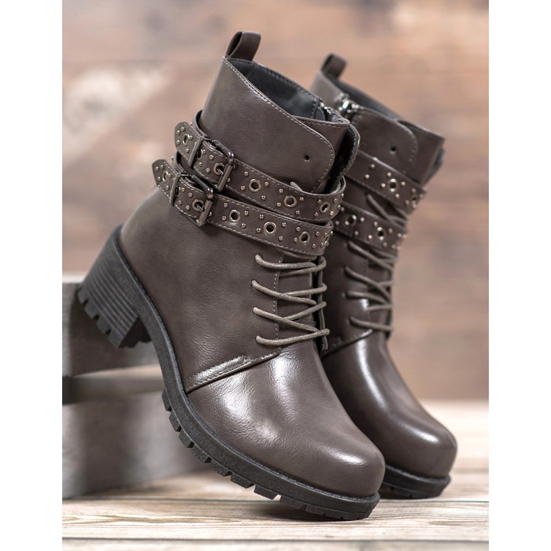 SHELOVET Čipkani radnici siva 1