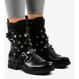 Crne čizme s visokom izolacijom ukrašene 88093 crna 1