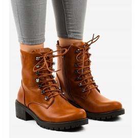 Smeđe izolirane vojne čizme K-9922 smeđa 1