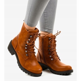 Smeđe izolirane vojne čizme K-9922 smeđa 2