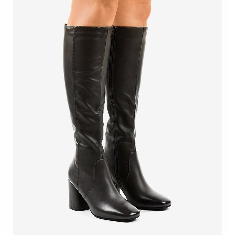 Sive čizme od eko kože 5319 siva 1