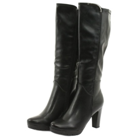 M.Daszyński Čizme na stupu Daszyński SA50 crna 3