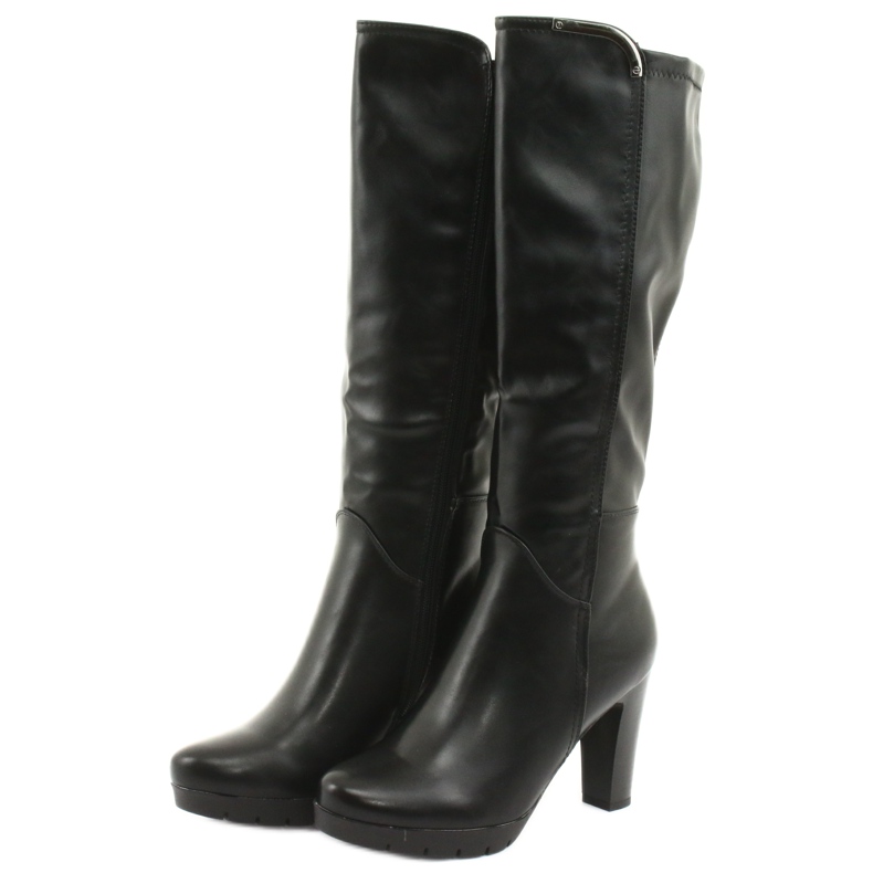 M.Daszyński Čizme na stupu Daszyński SA50 crna 3