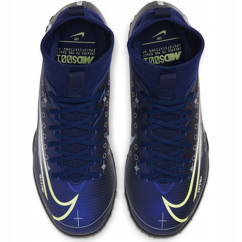 Nike Mercurial Superfly 7 Academy Mds Tf Jr BQ5407 401 nogometna cipela tamnoplava tamnoplava 1