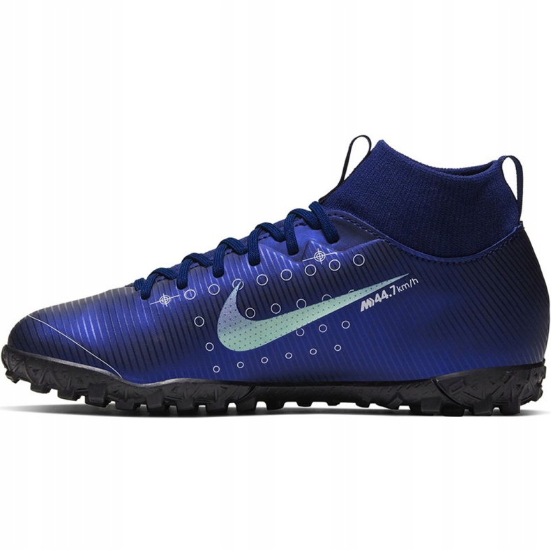 Nike Mercurial Superfly 7 Academy Mds Tf Jr BQ5407 401 nogometna cipela tamnoplava tamnoplava 2