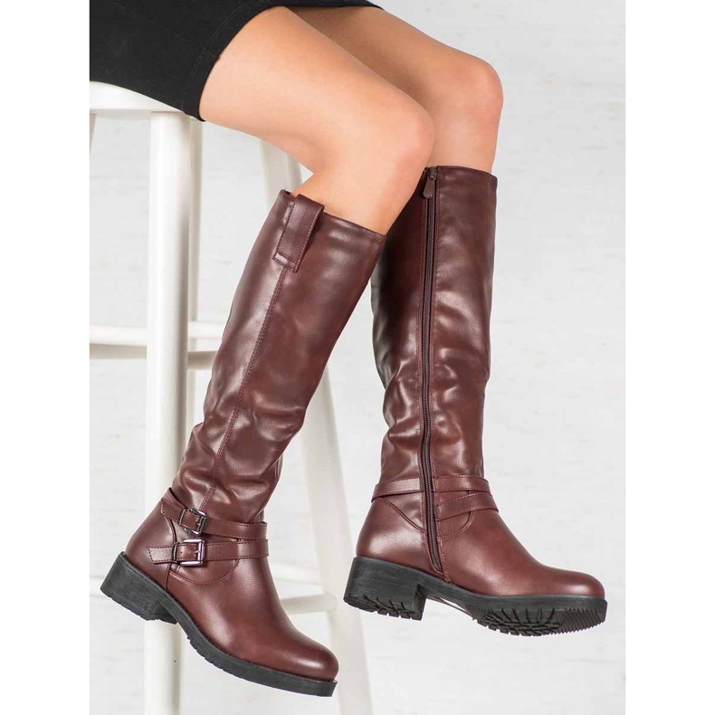 Super Me Tople čizme crvena 1