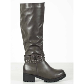 Nio Nio Čizme s ortopedskom petom siva 2